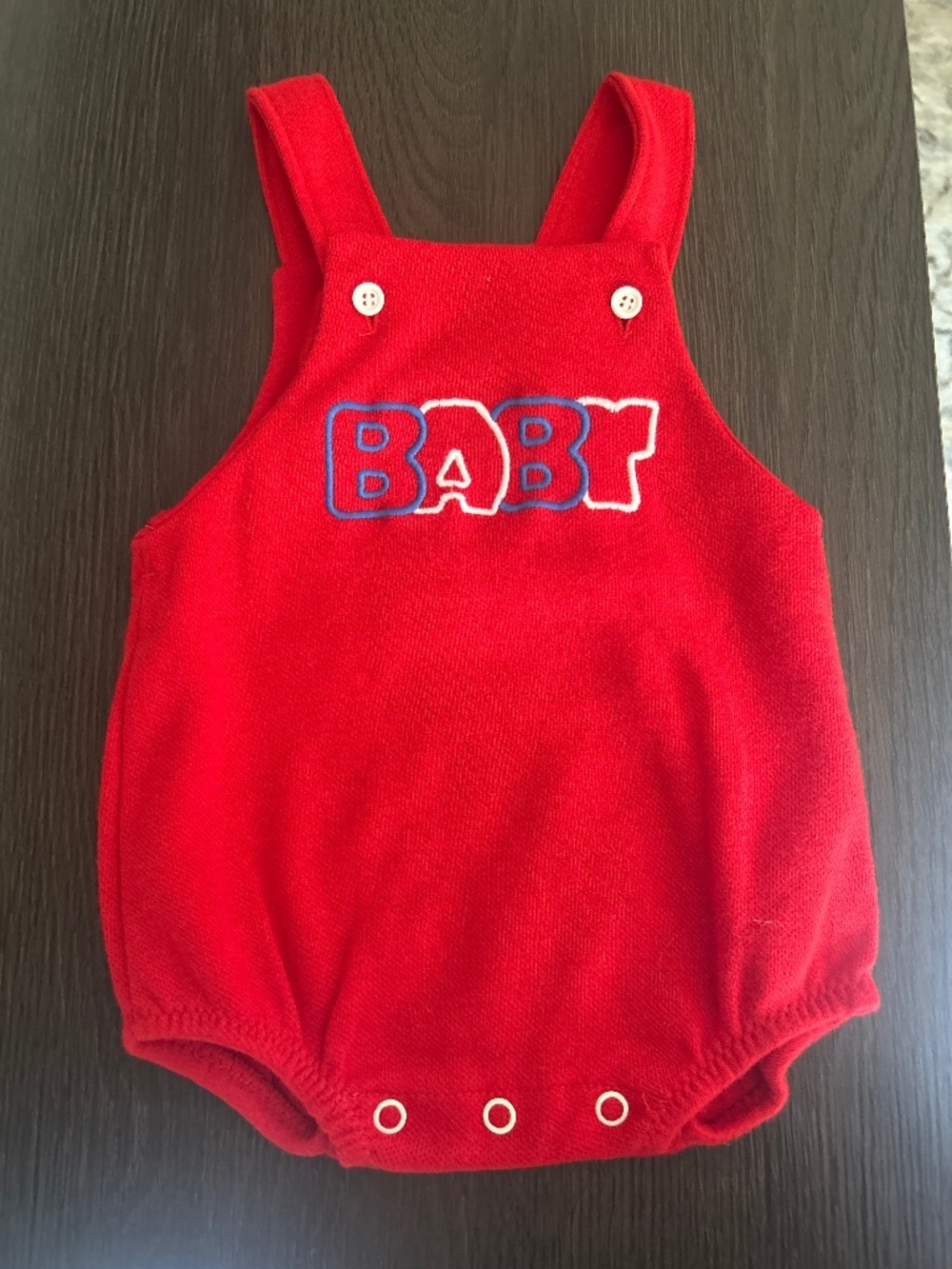Vintage Red Onesie